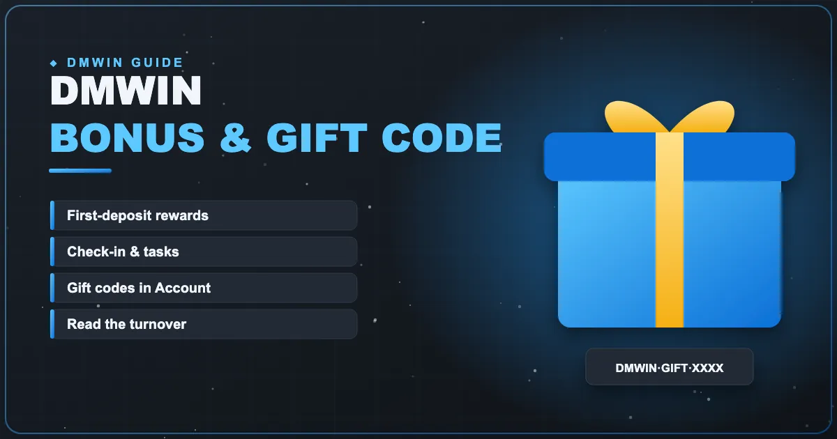 DmWin Bonus & Gift Code banner