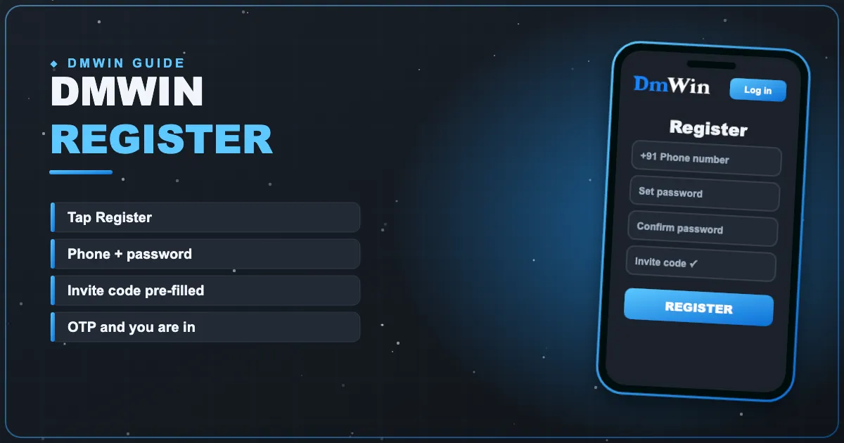 DmWin Register banner