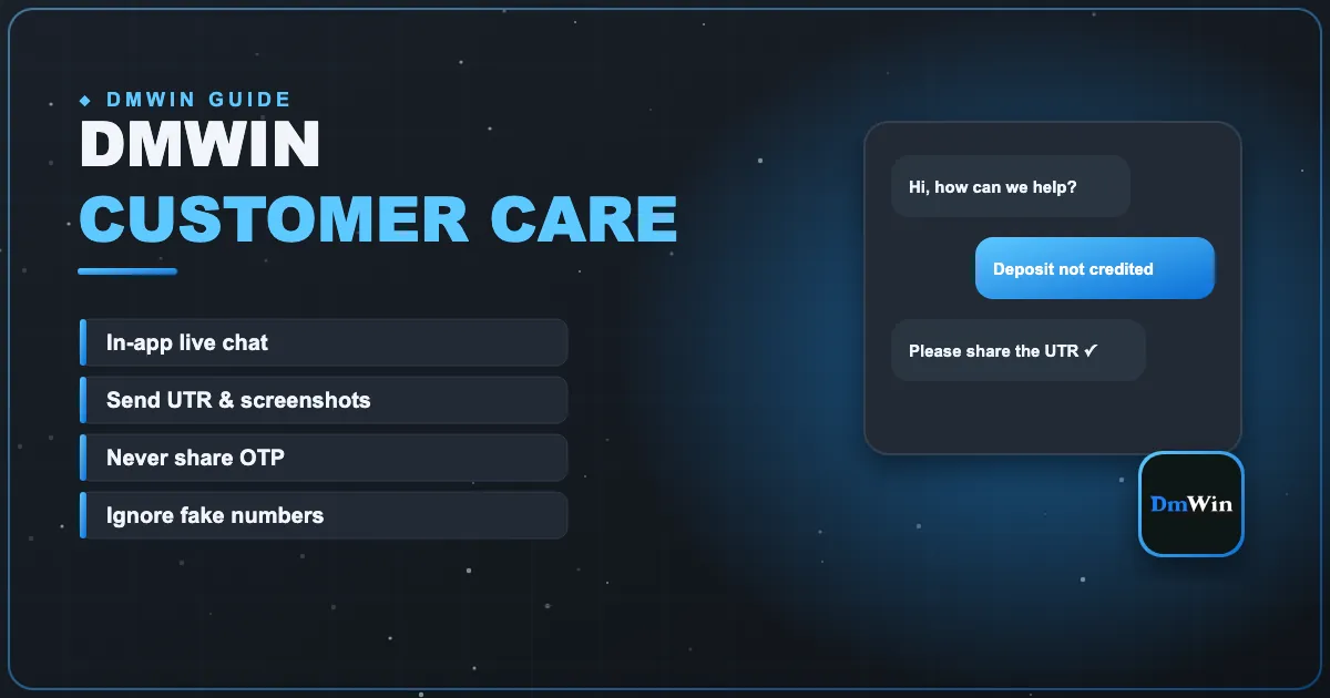 DmWin Customer Care banner
